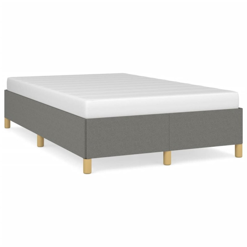 vidaXL Estructura de cama tela gris oscuro 120x190 cm vidaXL Estructura de cama tela gris oscuro 120x190 cm