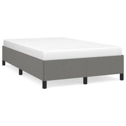 vidaXL Estructura de cama tela gris oscuro 120x190 cm