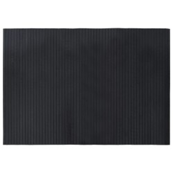vidaXL Alfombra rectangular bambú negro 70x100 cm