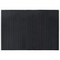 vidaXL Alfombra rectangular bambú negro 70x100 cm vidaXL Alfombra rectangular bambú negro 70x100 cm
