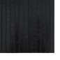 vidaXL Alfombra rectangular bambú negro 70x100 cm vidaXL Alfombra rectangular bambú negro 70x100 cm