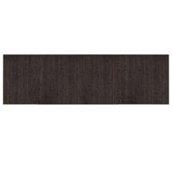 vidaXL Alfombra rectangular bambú marrón oscuro 60x200 cm