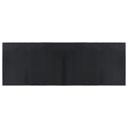 vidaXL Alfombra rectangular bambú negro 70x200 cm