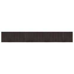 vidaXL Alfombra rectangular bambú marrón oscuro 60x400 cm