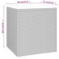 vidaXL Mesa auxiliar ratán PE y vidrio templado negro 40x37x40,5 cm vidaXL Mesa auxiliar ratán PE y vidrio templado negro 40x37x40,5 cm