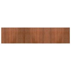 vidaXL Alfombra rectangular bambú marrón 70x300 cm