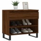 vidaXL Mueble zapatero madera contrachapada roble marrón 70x36x60 cm