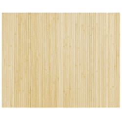 vidaXL Alfombra rectangular bambú color natural claro 80x100 cm