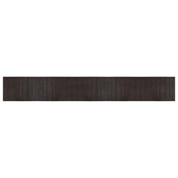 vidaXL Alfombra rectangular bambú marrón oscuro 70x500 cm
