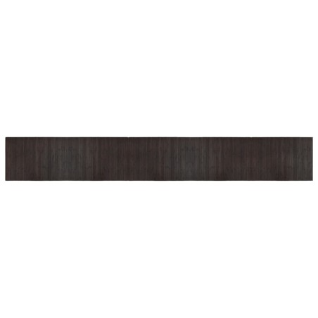 vidaXL Alfombra rectangular bambú marrón oscuro 70x500 cm
