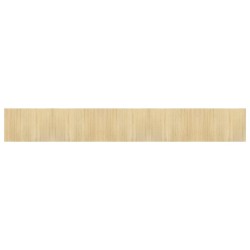 vidaXL Alfombra rectangular bambú color natural claro 70x500 cm