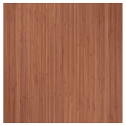 vidaXL Alfombra rectangular bambú marrón 100x100 cm