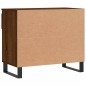 vidaXL Mueble zapatero madera contrachapada roble marrón 70x36x60 cm