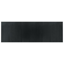 vidaXL Alfombra rectangular bambú gris 100x300 cm