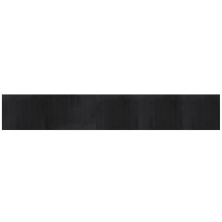 vidaXL Alfombra rectangular bambú negro 80x500 cm