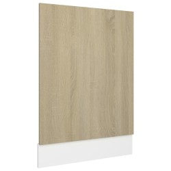 vidaXL Panel para lavavajillas contrachapada color roble 45x3x67 cm