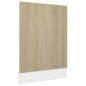 vidaXL Panel para lavavajillas contrachapada color roble 45x3x67 cm