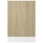 vidaXL Panel para lavavajillas contrachapada color roble 45x3x67 cm