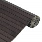vidaXL Alfombra rectangular bambú marrón oscuro 100x400 cm vidaXL Alfombra rectangular bambú marrón oscuro 100x400 cm
