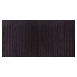 vidaXL Alfombra rectangular bambú marrón oscuro 100x200 cm