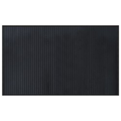 vidaXL Alfombra rectangular bambú negro 60x100 cm