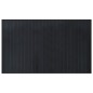 vidaXL Alfombra rectangular bambú negro 60x100 cm vidaXL Alfombra rectangular bambú negro 60x100 cm