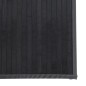 vidaXL Alfombra rectangular bambú gris 100x400 cm vidaXL Alfombra rectangular bambú gris 100x400 cm