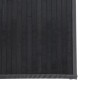vidaXL Alfombra rectangular bambú gris 70x100 cm vidaXL Alfombra rectangular bambú gris 70x100 cm