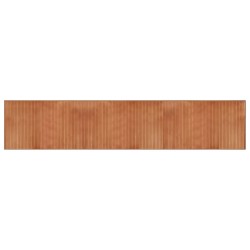 vidaXL Alfombra rectangular bambú marrón 60x300 cm