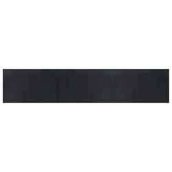 vidaXL Alfombra rectangular bambú negro 60x300 cm