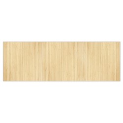 vidaXL Alfombra rectangular bambú color natural claro 100x300 cm