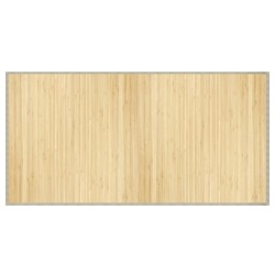 vidaXL Alfombra rectangular bambú color natural claro 100x200 cm