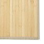 vidaXL Alfombra rectangular bambú color natural claro 100x200 cm vidaXL Alfombra rectangular bambú color natural claro 100x200 cm