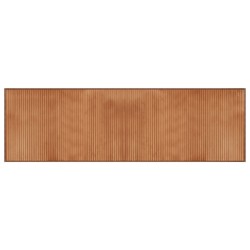 vidaXL Alfombra rectangular bambú color natural 60x200 cm