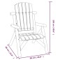 vidaXL Silla de jardín madera maciza de abeto 68x86x103 vidaXL Silla de jardín madera maciza de abeto 68x86x103