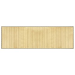 vidaXL Alfombra rectangular bambú color natural claro 60x200 cm