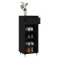 vidaXL Mueble zapatero madera contrachapada negro 40x36x105 cm vidaXL Mueble zapatero madera contrachapada negro 40x36x105 cm
