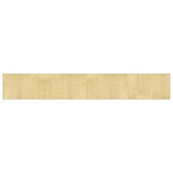 vidaXL Alfombra rectangular bambú color natural claro 60x400 cm
