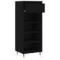 vidaXL Mueble zapatero madera contrachapada negro 40x36x105 cm vidaXL Mueble zapatero madera contrachapada negro 40x36x105 cm