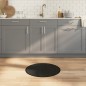 vidaXL Alfombra redonda bambú negro 60 cm