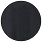 vidaXL Alfombra redonda bambú negro 60 cm