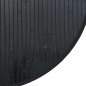 vidaXL Alfombra redonda bambú negro 60 cm