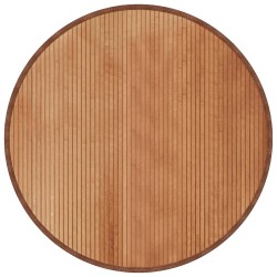 vidaXL Alfombra redonda bambú color natural 100 cm
