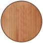 vidaXL Alfombra redonda bambú color natural 100 cm