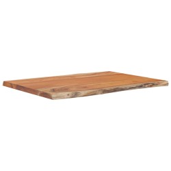 vidaXL Tablero rectangular madera de acacia borde vivo 80x60x2,5 cm