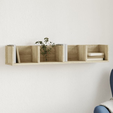 vidaXL Mueble de pared madera de ingeniería roble Sonoma 99x18x16,5 cm