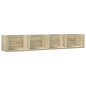 vidaXL Mueble de pared madera de ingeniería roble Sonoma 99x18x16,5 cm