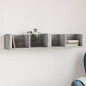 vidaXL Mueble de pared madera de ingeniería gris Sonoma 99x18x16,5 cm vidaXL Mueble de pared madera de ingeniería gris Sonoma 99x18x16,5 cm