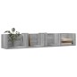 vidaXL Mueble de pared madera de ingeniería gris Sonoma 99x18x16,5 cm vidaXL Mueble de pared madera de ingeniería gris Sonoma 99x18x16,5 cm