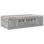 vidaXL Tumbona con cajones madera ingeniería gris Sonoma 90x190 cm vidaXL Tumbona con cajones madera ingeniería gris Sonoma 90x190 cm